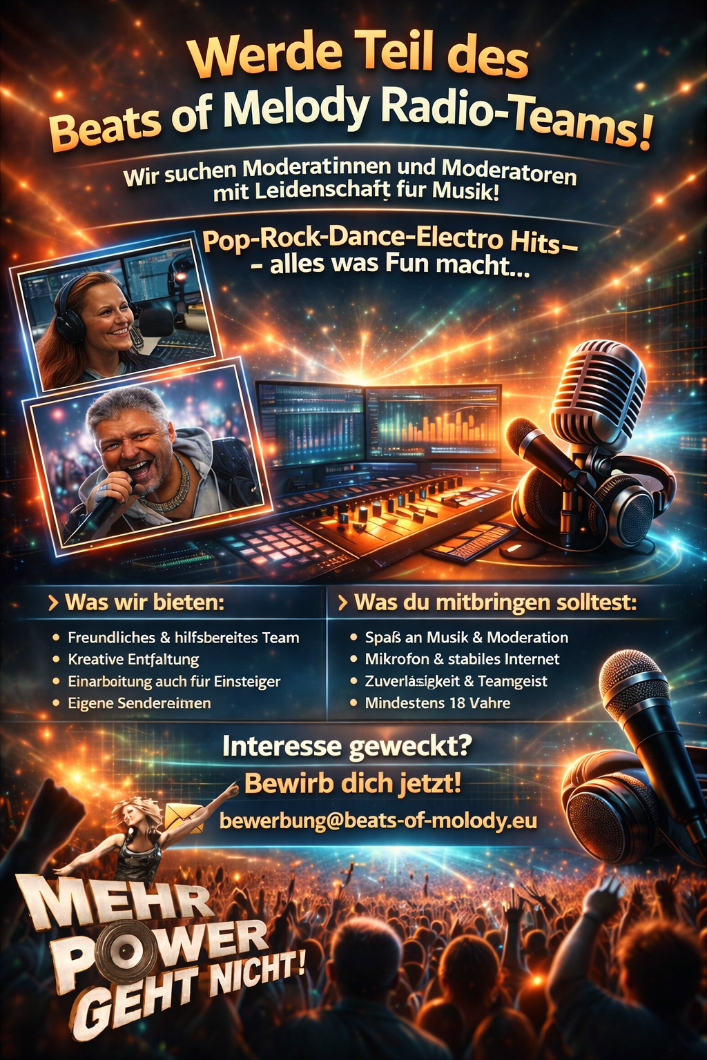 Werde Teil des Beats of Melody Radio-Teams – bewirb dich jetzt